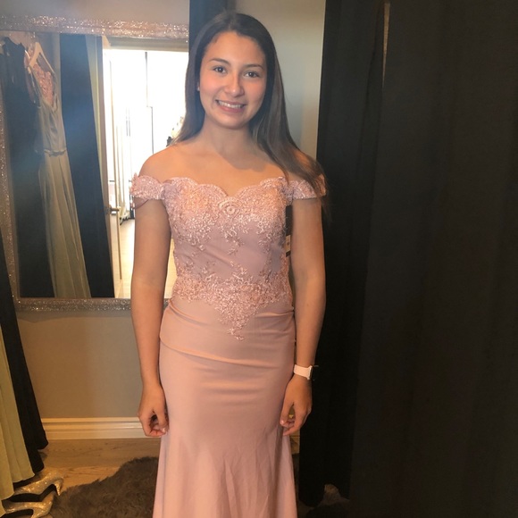 Dusty Rose Prom Dress - Picture 1 of 1
